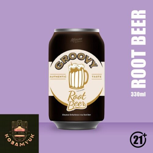 Grovvy Root Beer Kaleng 330ml